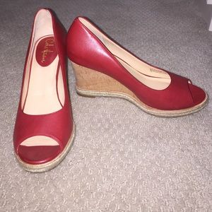 Cole Haan Nike Air red wedges